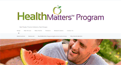 Desktop Screenshot of healthmattersprogram.org