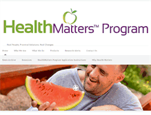 Tablet Screenshot of healthmattersprogram.org